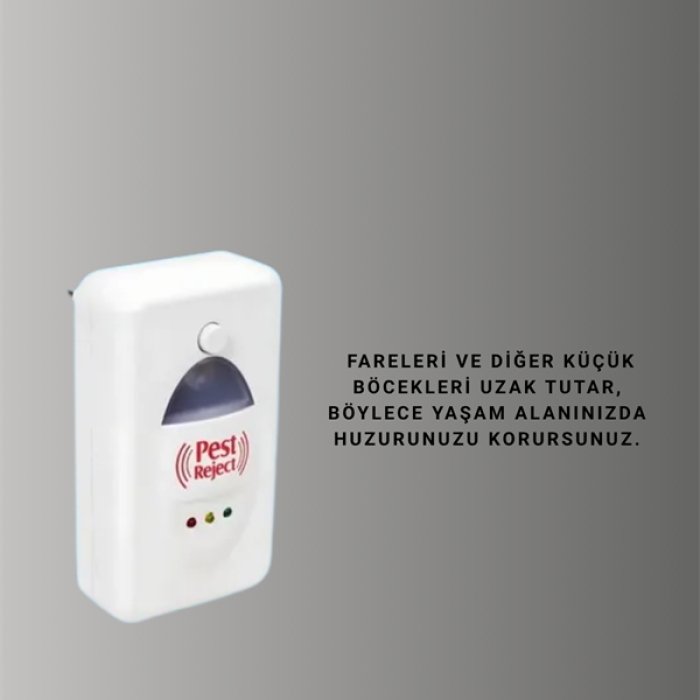 KESGİN MARKET ® Ultrasonik Ses Dalgalarıyla Kimyasalsız Fare ve Böcek Kovucu Cihaz