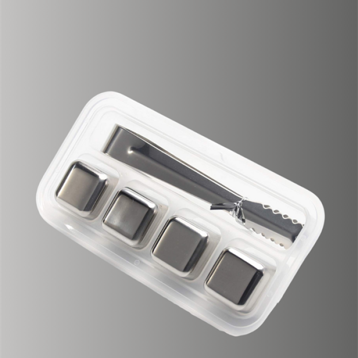 KESGİN MARKET ® Çevre Dostu Metal Buz Küpü ve Kullanışlı Klips Seti