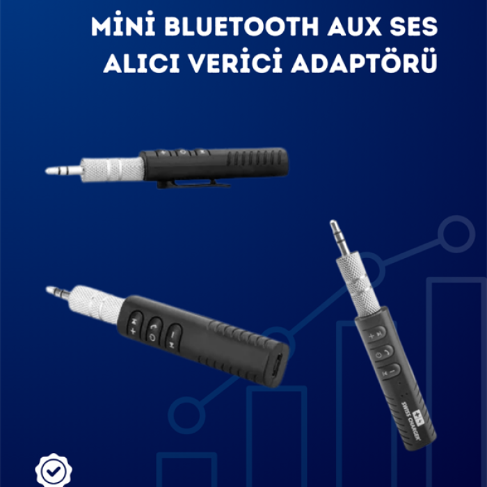 KESGİN MARKET ® Kablolu Hoparlör ve Kulaklıklar İçin Bluetooth Adaptör | Mini Boy, Klipsli, Taşınabilir