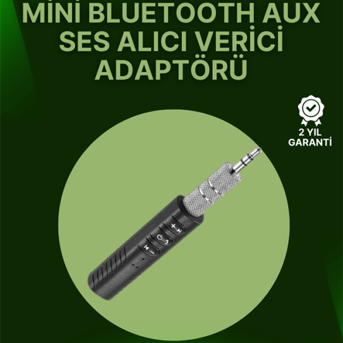 KESGİN MARKET ® Bluetooth 4.1 Ses Alıcısı | 3.5mm Girişli Hoparlör & Kulaklıklar İçin Kablosuz Dönüştürücü