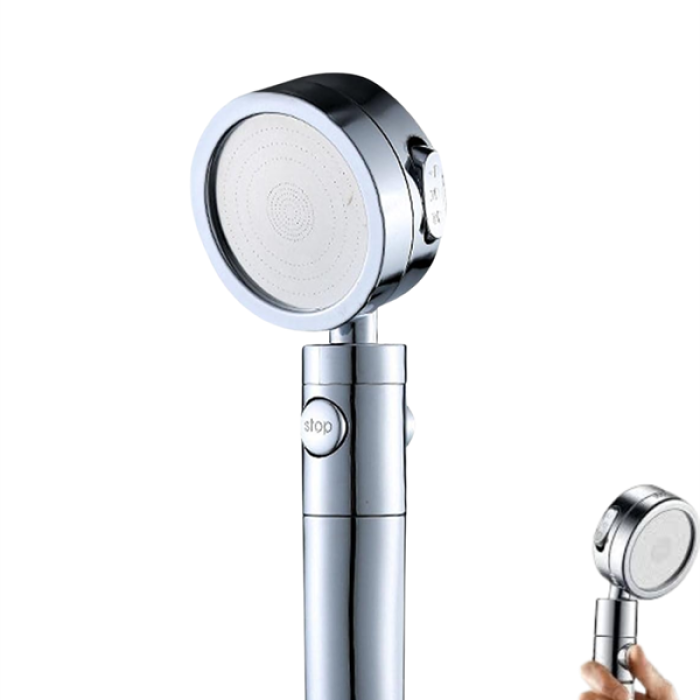 KESGİN MARKET ® Sağlam Metal Hortum Bağlantılı, 360° Hareketli Duş Başlığı