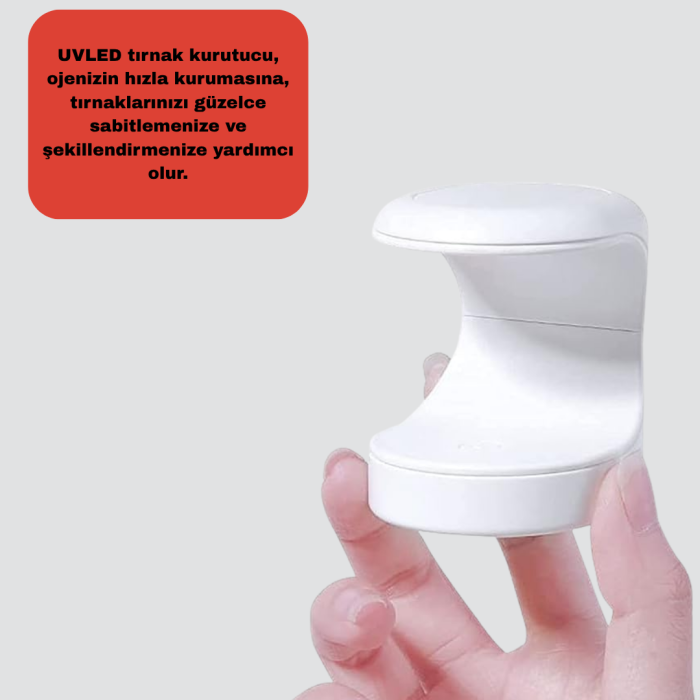 KESGİN MARKET ® Mini Tırnak Kurutucu – Hızlı Kurutma İçin UVLED Işık Teknolojisi