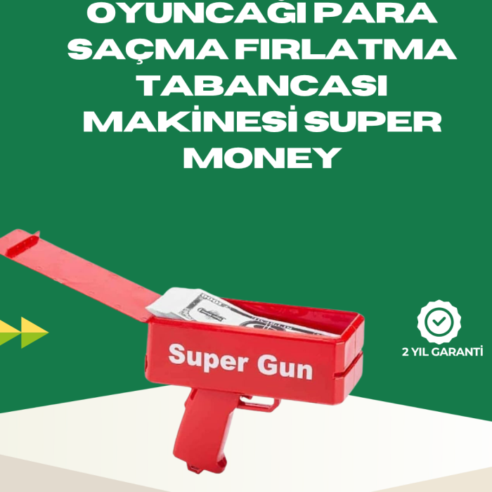 KESGİN MARKET ® Elektrikli Money Gun Oyuncak Parti Tabancası