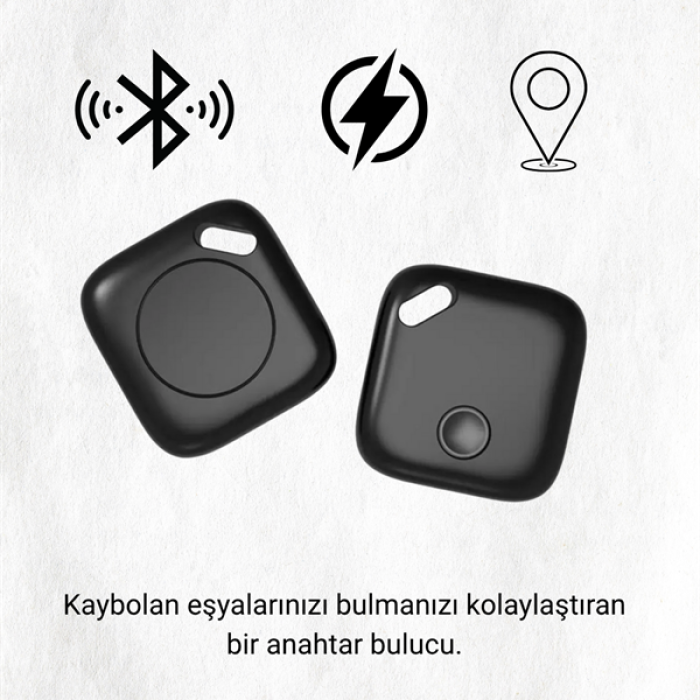 KESGİN MARKET ® Bluetooth Destekli Akıllı Takip Cihazı | Mobil Uygulama Kontrollü | Kaybolan Eşyalar İçin Konum Bulma Teknolojisi