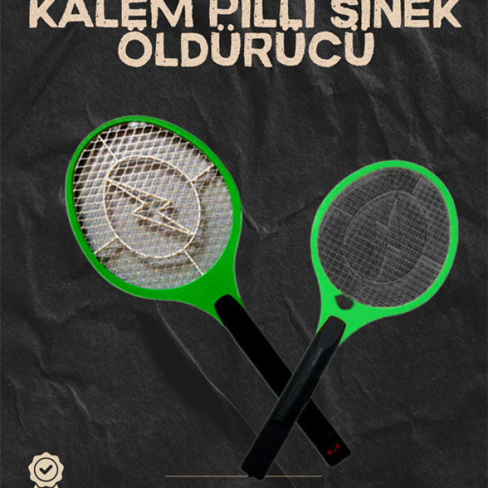 KESGİN MARKET ® Hafif ve Ergonomik Elektronik Böcek Öldürücü – Güvenlik Koruması ile Pil Kontrollü