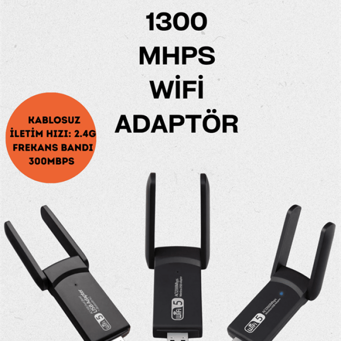 KESGİN MARKET ® Realtek Chipsetli 5G Destekli Yüksek Hızlı Ağ Adaptörü