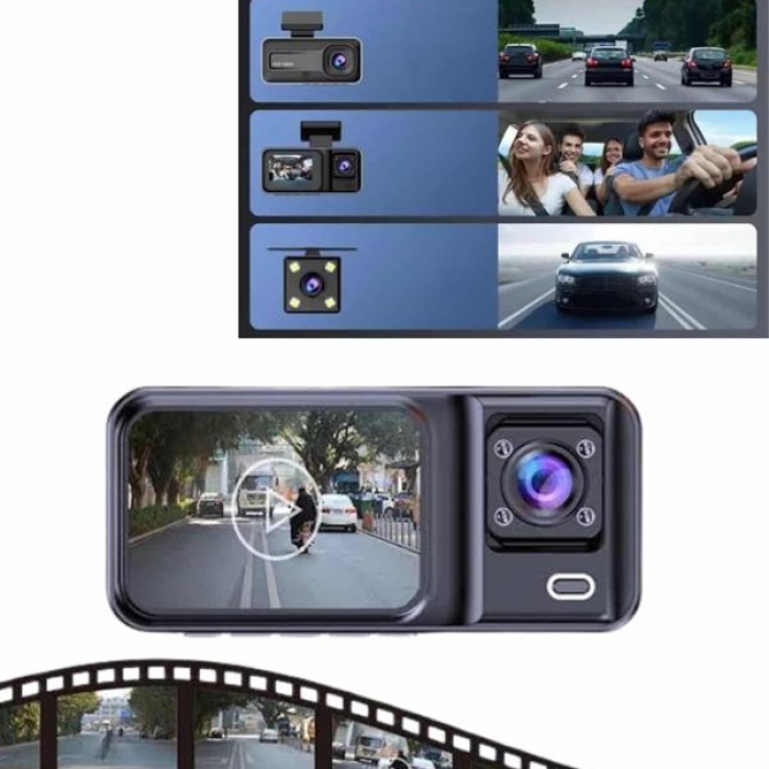 KESGİN MARKET ® DVR Araç İçi Kamera Ön ve İç Kamera 2 İnç Ekranlı Çift Kamera