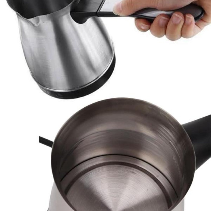 KESGİN MARKET ® Paslanmaz Çelik Türk Kahvesi Makinesi 6 Fincan Kpasiteli Elektrikli Cezve