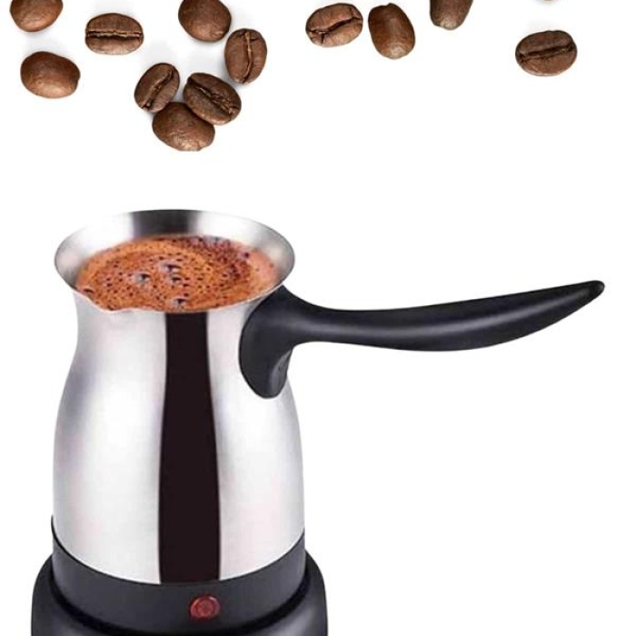 KESGİN MARKET ® Paslanmaz Çelik Türk Kahvesi Makinesi 6 Fincan Kpasiteli Elektrikli Cezve