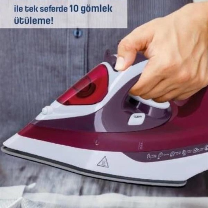 KESGİN MARKET ® Modern Tasarım 2200W Dayanıklı Buharlı Seramik Kaplama Ütü