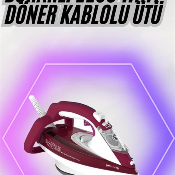 KESGİN MARKET ® 2200W Seramik Kaplama Estetik Tasarımı 360 Derece Dönebilir Kablosu