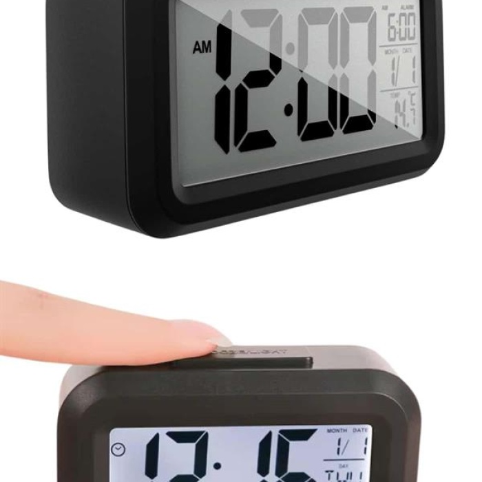 KESGİN MARKET ® Gece Dijital Masa Saati Dijital Alarmlı Led Ekran Pilli Çalar Saat