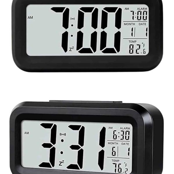 KESGİN MARKET ® Gece Dijital Masa Saati Dijital Alarmlı Led Ekran Pilli Çalar Saat