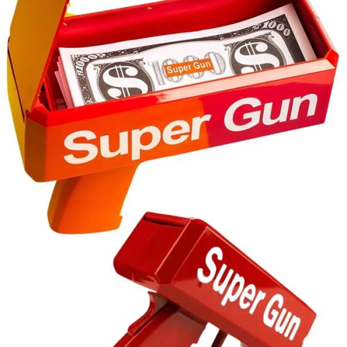 KESGİN MARKET ® Çocuklara Özel Eğlenceli Para Saçma Makinası Parti Oyuncağı Kırmızı