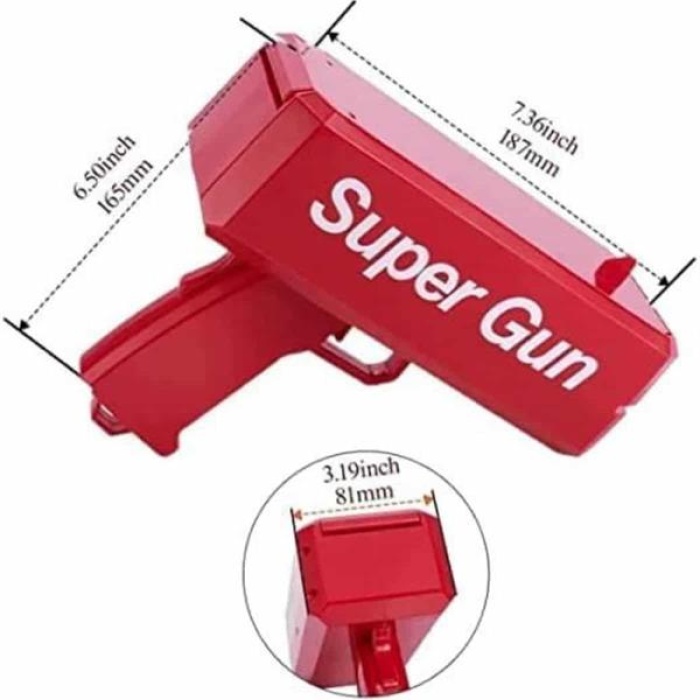 KESGİN MARKET ® Para Dolar Atma Makinası Super Money Gun Para Saçma Fırlatma Tabancası