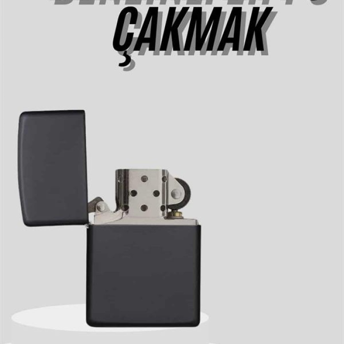 KESGİN MARKET ® Çakmak Parlak Siyah Doldurulabilir Hedyelik Eşya