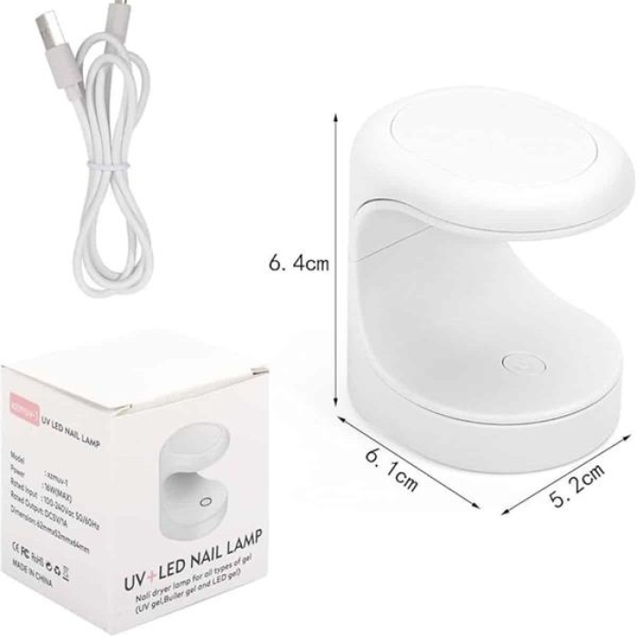 KESGİN MARKET ® Mini Taşınabilir Kalıcı Oje Jel Tırnak Kurutucu Fototerapi Makinesi
