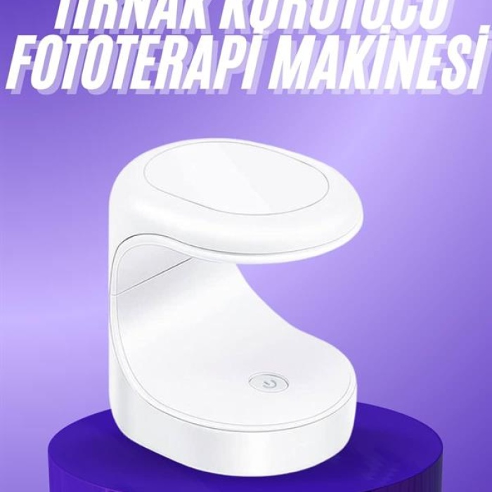 KESGİN MARKET ® Seyehat Tipi Mini Oje Kurutucu Ultraviole Mor Işık Protez Tırnak Kurutucu