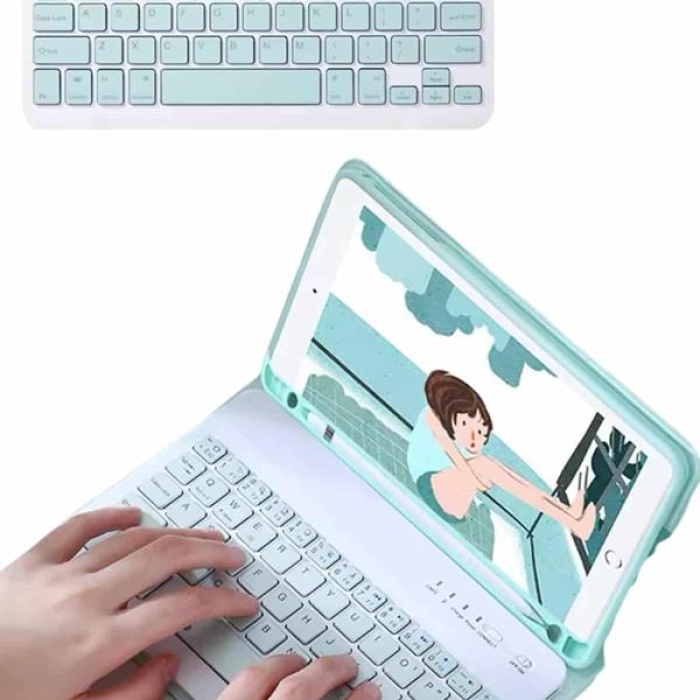 KESGİN MARKET ® Uyumlu Kablosuz Bluetooth Şarj Edilebilir Mini Q Klavye