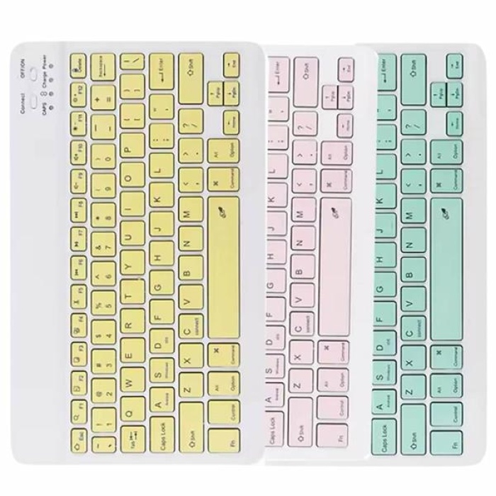 KESGİN MARKET ® Bluetooth Şarj Edilebilir Mini Q Klavye Kablosuz Taşınabilir