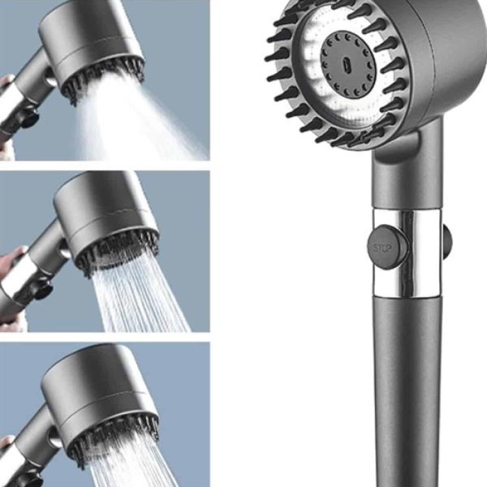 KESGİN MARKET ® Yüksek Performanslı Masaj Etkili Su Tasarruflu Duş Başlığı Krom Kaplama Uzun Ömürlü
