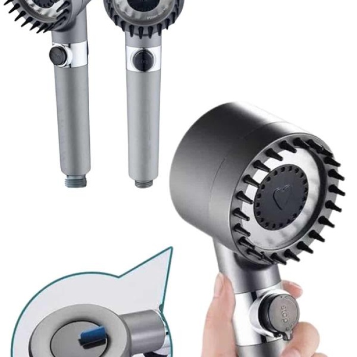 KESGİN MARKET ® Duş Başlığı Profesyonel Masaj Başlıklı 3 Modlu Yeni Nesil Masaj Uçlu Su Tasarruflu