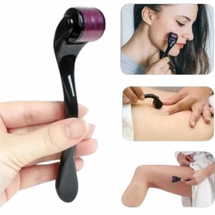 KESGİN MARKET ® Titanyum Uçlu Derma Roller 540 İğneli 1 mm Gözenek Azaltıcı Akne İzlerine Uygun