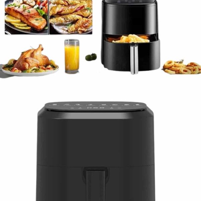 KESGİN MARKET ® 4L Airfryer Hazneli Hava Fritözü Yağsız Fritöz Taşınabilir Fırın İşlevi Gören Pratik