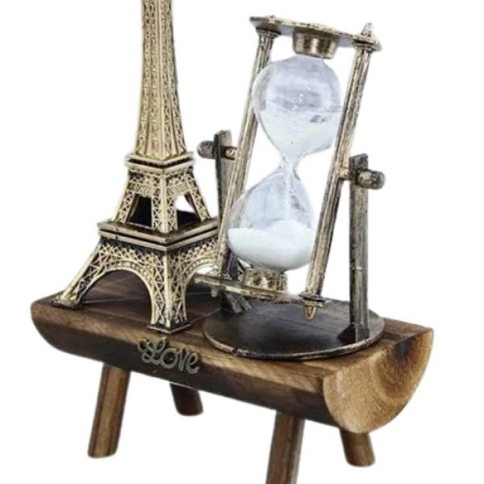 KESGİN MARKET ® Paris Eyfel Kulesi Hediyelik Eyfel Retro Kum Saati Dekoratif Eşya