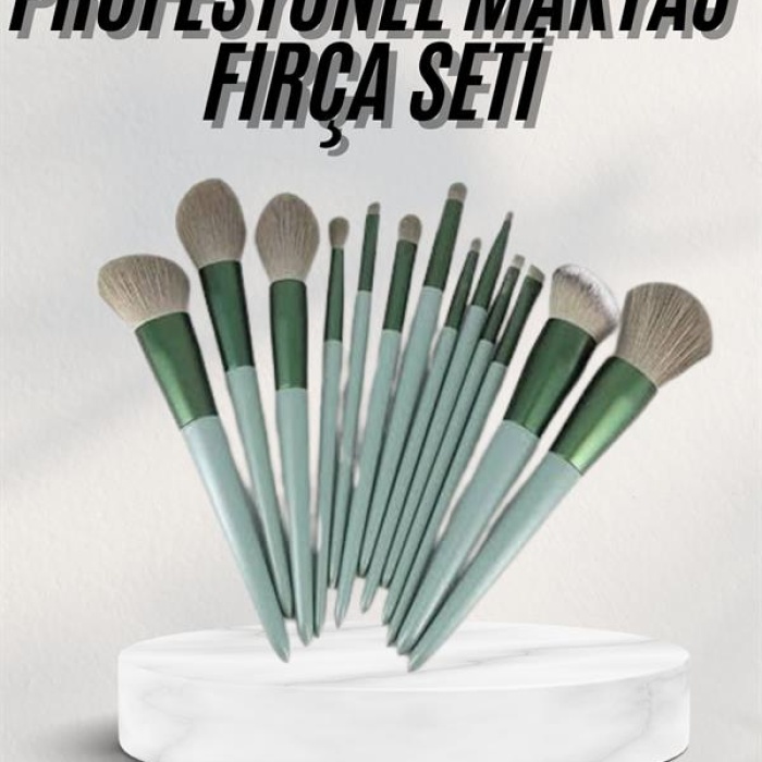 KESGİN MARKET ® Dayanıklı Makyaj Fırçası Seti 13 Parça Yumuşak Kıllı Fırçalar Allık Fondöten Far Fırçası