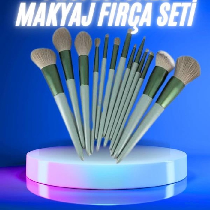 KESGİN MARKET ® 13 Parça Makyaj Fırça Seti Far Kontür Aydnlatıcı Fırçası İz Bırakmaz Hafif ve Yumuşak