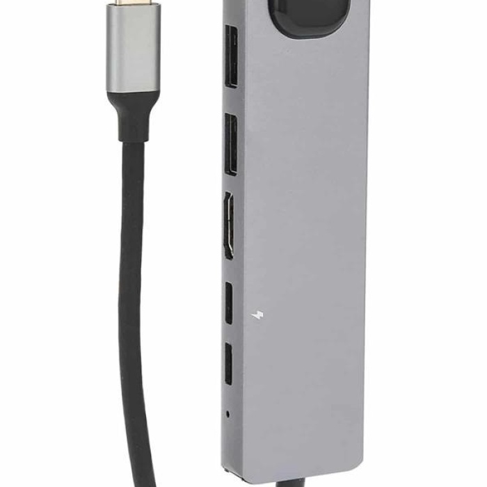 KESGİN MARKET ® 8 Port Çoklayıcı Macbook Ile Uyumlu Çoğaltıcı Type-C dönüştürücü TF SD kart