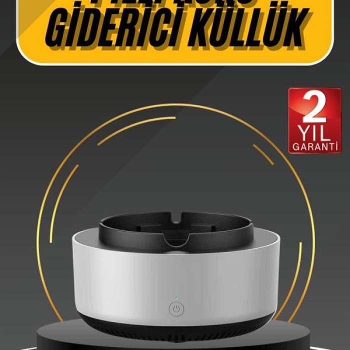 KESGİN MARKET ® Kül Tablası Hava Temizleyici Araç Akıllı Küllük Duman Temizleyici