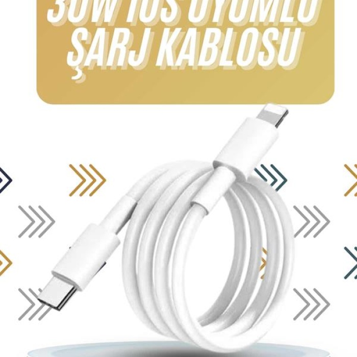 KESGİN MARKET ® IOS Tüm Serilerle Uyumlu 30W Hızlı Şarj Aleti 11 12 13 14/Pro Max Mini Plus