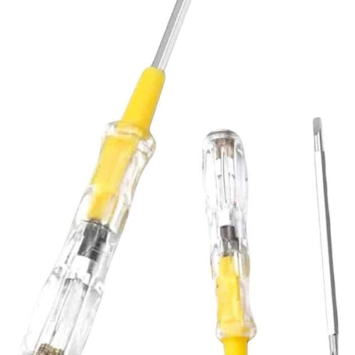 KESGİN MARKET ® Çift Uçlu Kontrol Kalemi Elektrik Test Kalemi Şeffaf