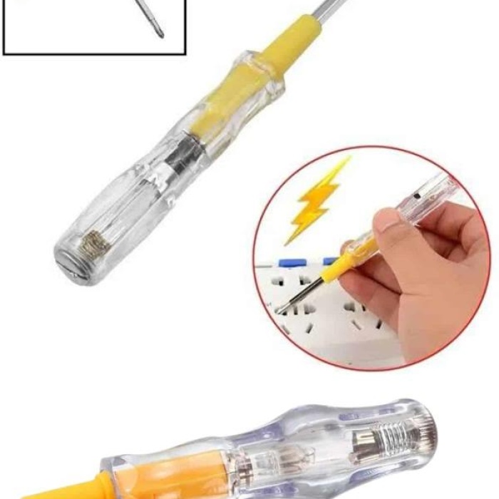 KESGİN MARKET ® Kontrol Kalemi Çift Başlıklı Şeffaf Elektrik Testi Değişken Uçlu