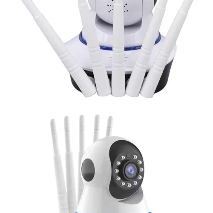KESGİN MARKET ® LED Aydınlatmalı 5 Antenli Motorlu 1080P Wifi Kamera Sensörlü