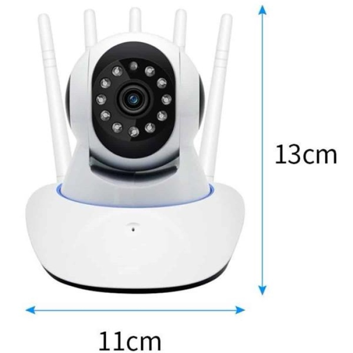 KESGİN MARKET ® LED Aydınlatmalı 5 Antenli Motorlu 1080P Wifi Kamera Sensörlü