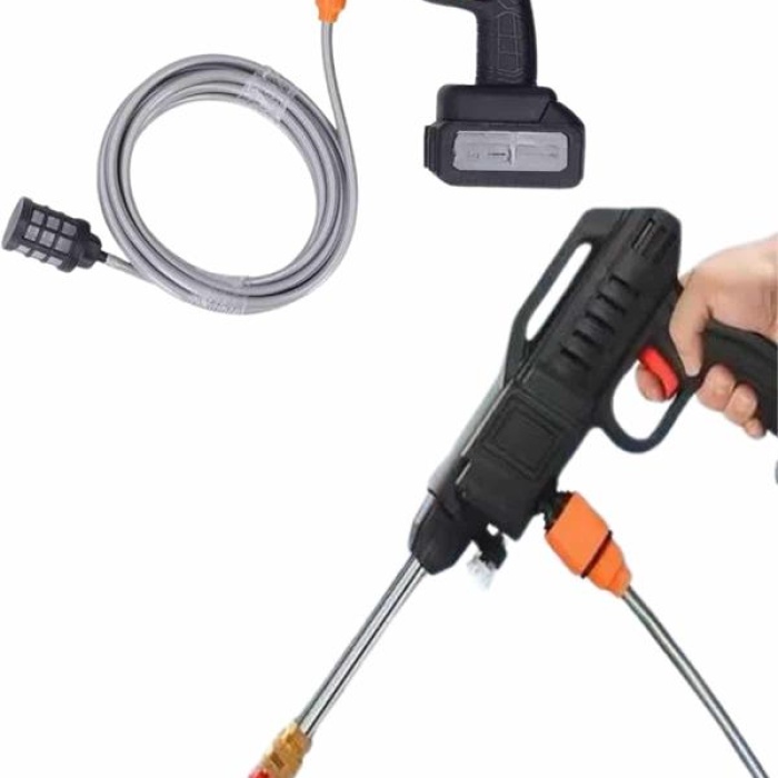 KESGİN MARKET ® Akülü Oto Araç Yıkama Yüksek Basınçlı Araba Yıkama Makinesi Şarjlı