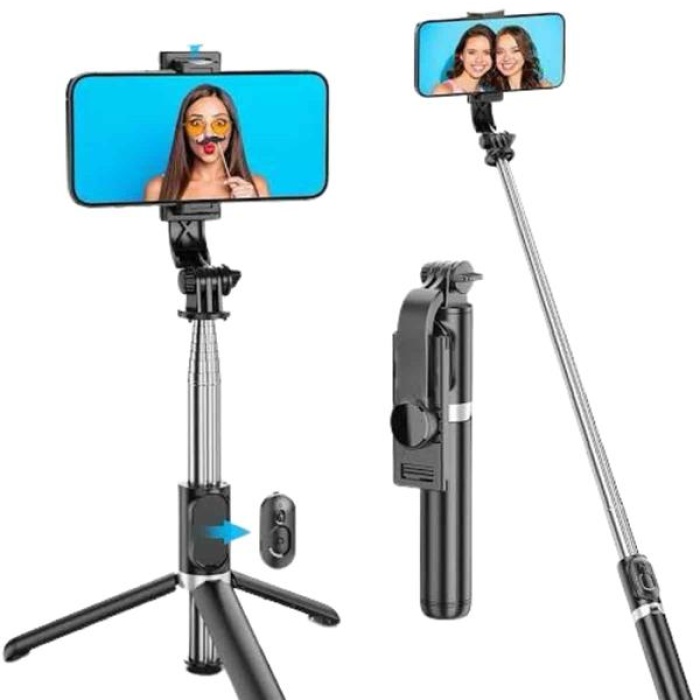 KESGİN MARKET ® Tripod Selfie Çubuğu Bluetooth Kumandalı Kablosuz Led Işıklı