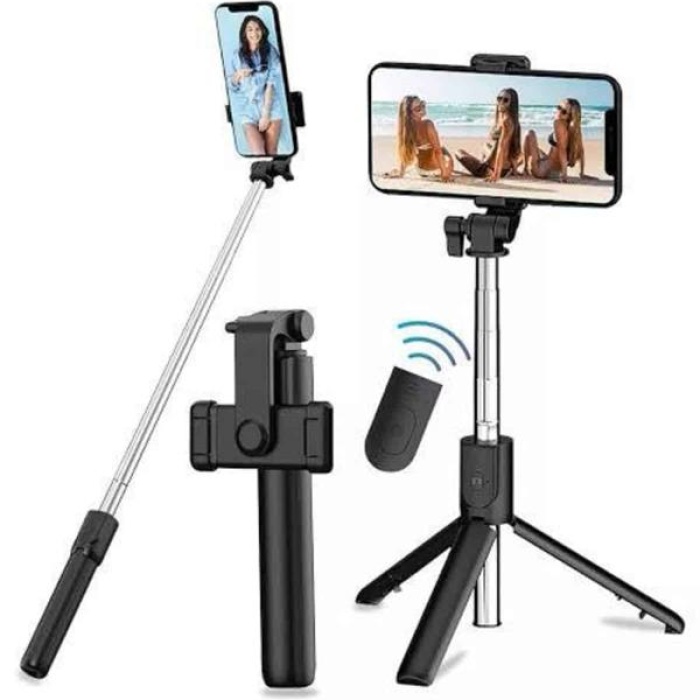 KESGİN MARKET ® Tripod Selfie Çubuğu Bluetooth Kumandalı Kablosuz Led Işıklı