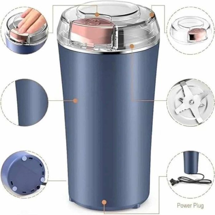 KESGİN MARKET ® Kahve ve Baharat Öğütücü Kolay Temizlenebilir Paslanmaz Çelik Taşınabilir