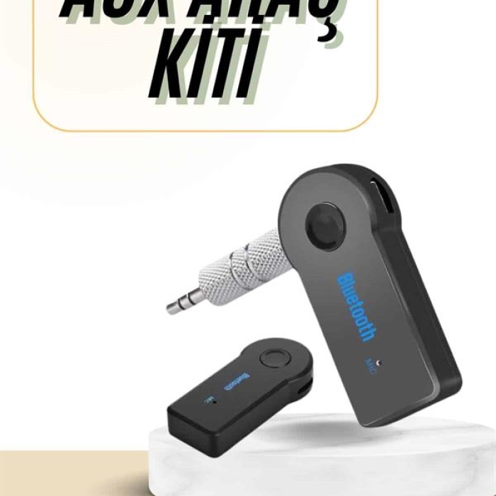 KESGİN MARKET ® Bluetooth Araç Kiti Aux Çıkışlı  Telefon Müzik Alıcı Tüm Cihazlara Uyumlu