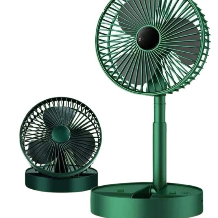 KESGİN MARKET ® 3 Kademe Hız Ayarlı Vantilatör Telefon Standlı Şarjlı Katlanabilir Soğutucu Pervane