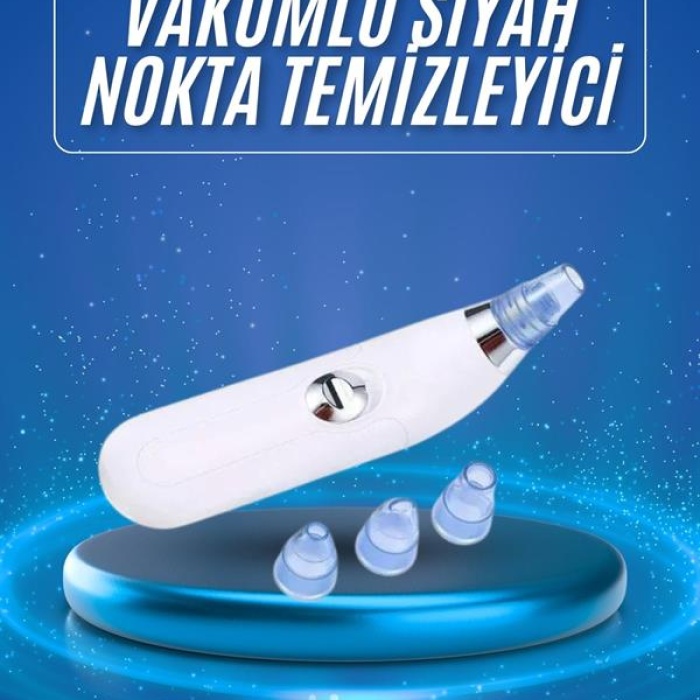 KESGİN MARKET ® Siyah Nokta Temizleme Cihazı 4 Başlıklı Vakumlu Pilli Ölü Deri Arındırma