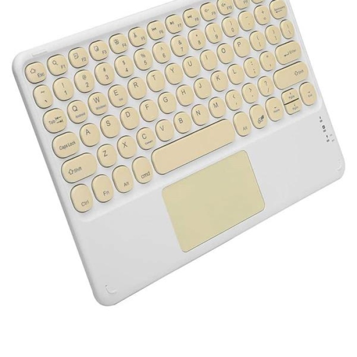 KESGİN MARKET ® Touchpad Uyumlu Bluetooth Klavye Slim Kablosuz Wifi Q Klavye