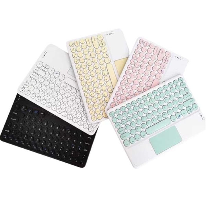 KESGİN MARKET ® Touchpad Uyumlu Bluetooth Klavye Slim Kablosuz Wifi Q Klavye
