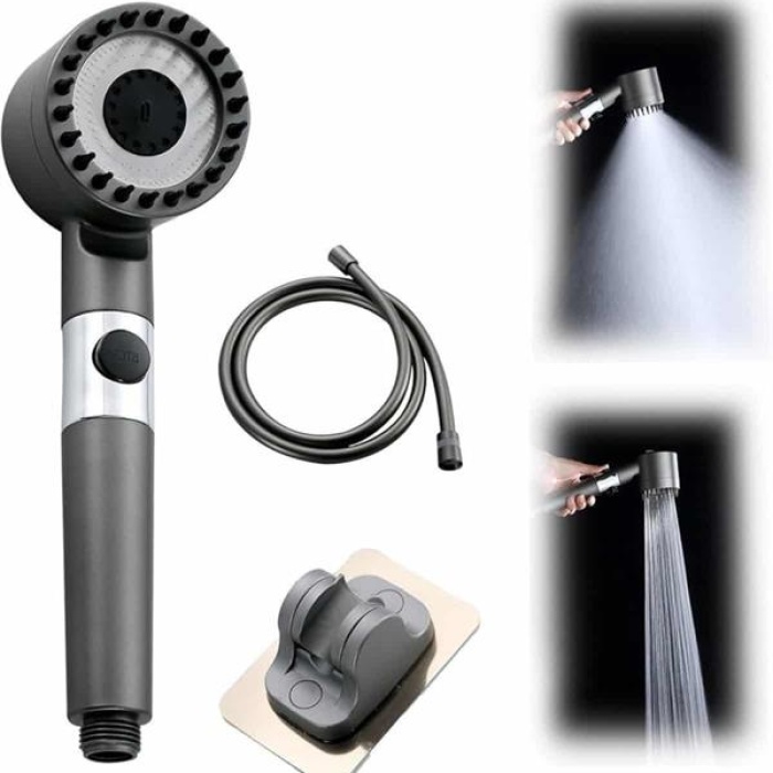 KESGİN MARKET ® Duş Başlığı Yüksek Basınçlı Masaj Taraklı 3 Kademeli