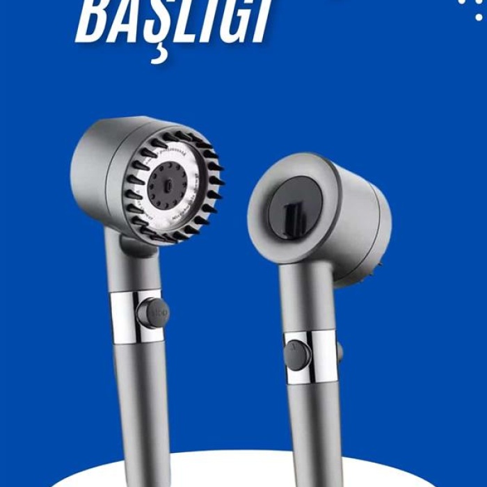 KESGİN MARKET ® Masaj Etkili Duş Başlığı Yeni Nesil Çok Fonksiyonlu Ayarlanabilir Filtreli