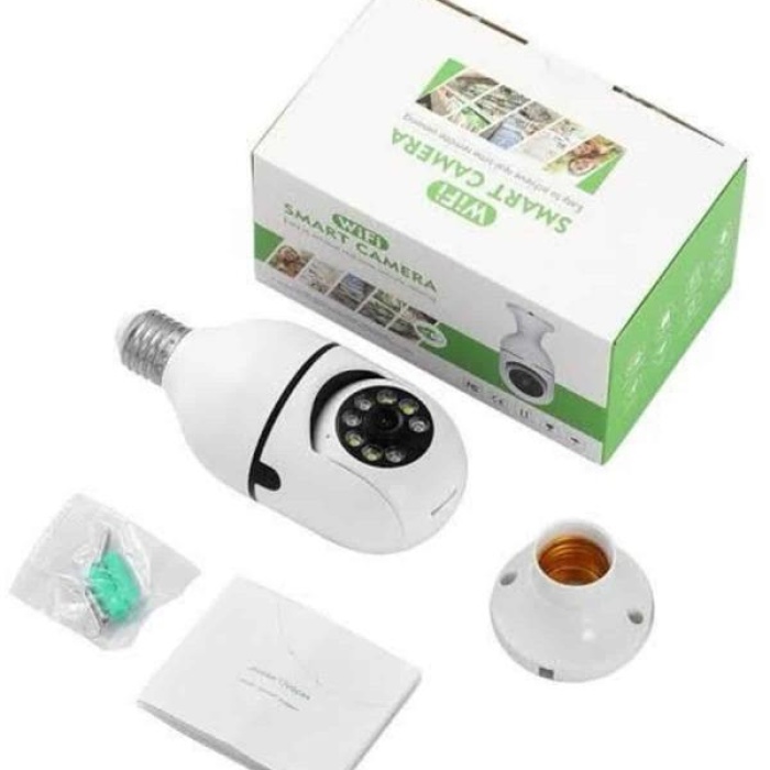 KESGİN MARKET ® Ev Kamerası Wifi Kamerası Gece Görüşlü Akıllı Ampül Kamera